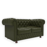 Chesterfield Leather Armchair Sofa Leather Lounge Couch 2 Seater CHSE11